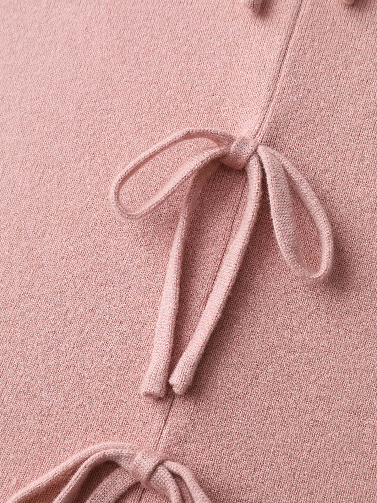Bowknot Cinched-Waist A-Line Pullover