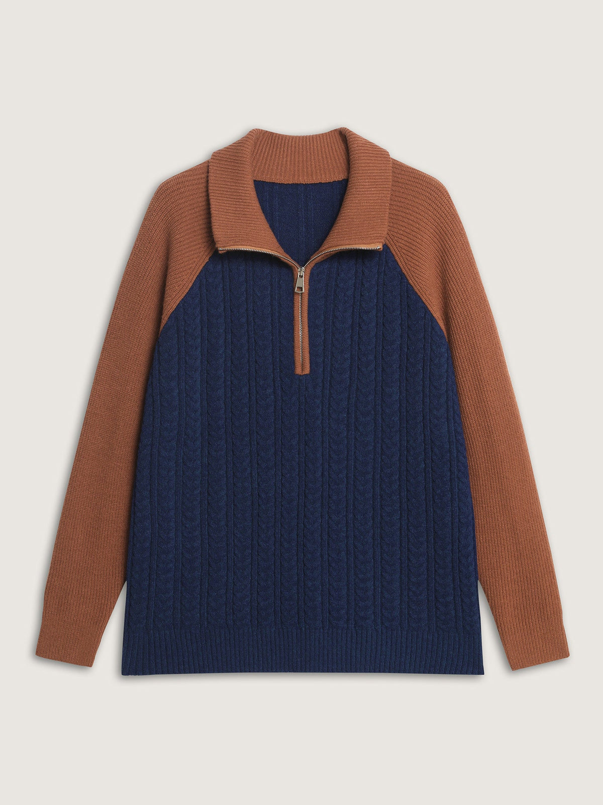 Supersoft Colorblock Half Zipper Pullover