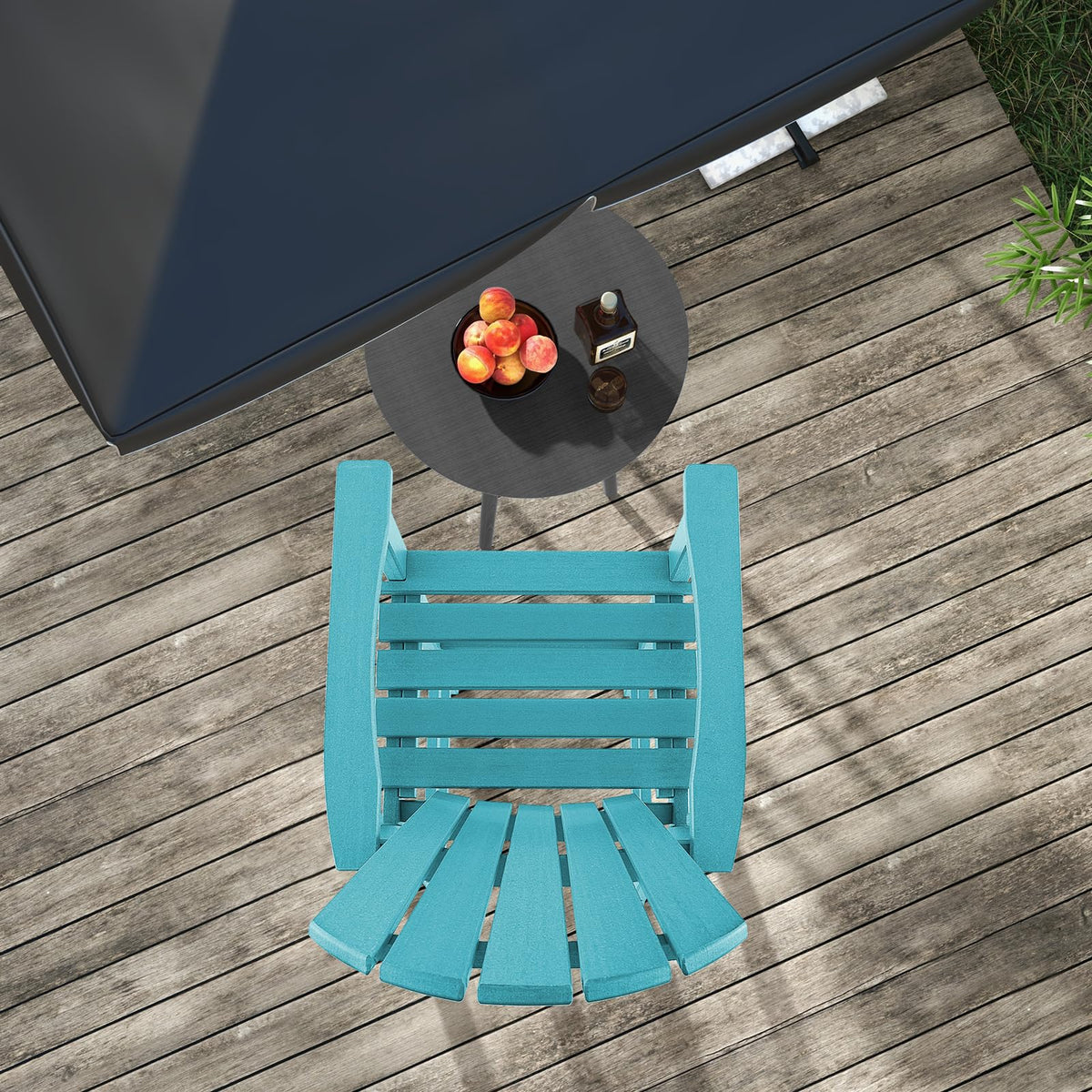 Outdoor Hdpe Tall Adirondack Chairs With Armrests Amp Footrest 30Quot Counter Height Bar Stools For Garden Backyard - Comfortable And Ergonomic Design