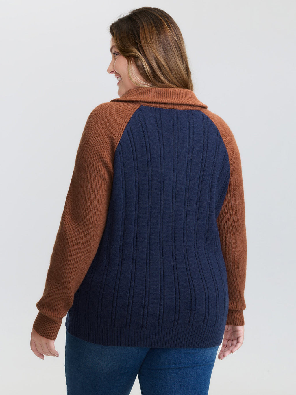 Supersoft Colorblock Half Zipper Pullover