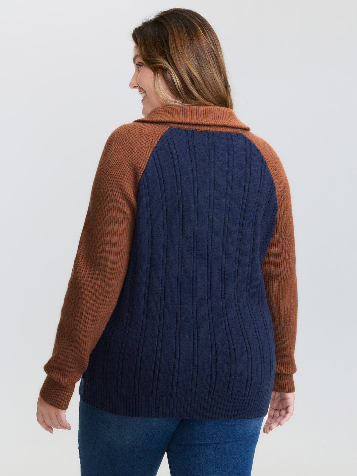 Supersoft Colorblock Half Zipper Pullover