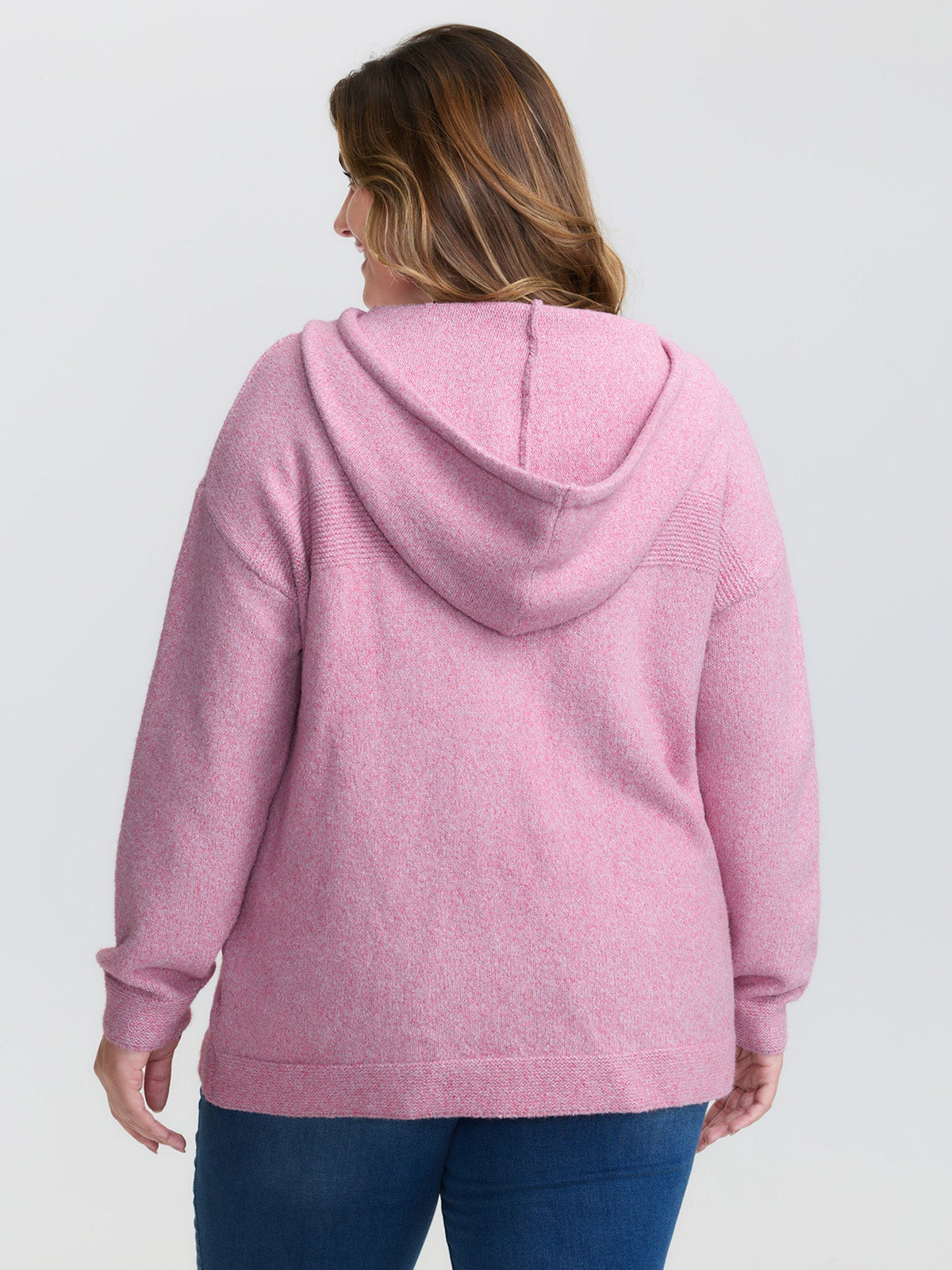 Textured Hooded Relaxed-Fit Pullover