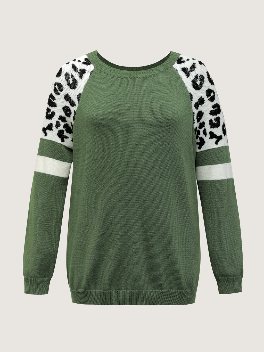 Supersoft Leopard Print Raglan Sleeve Pullover