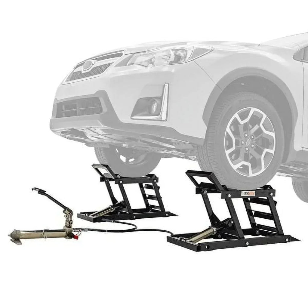 Hydraulic Car Lift with Ramp - 3,000 lb per pair Capacity
