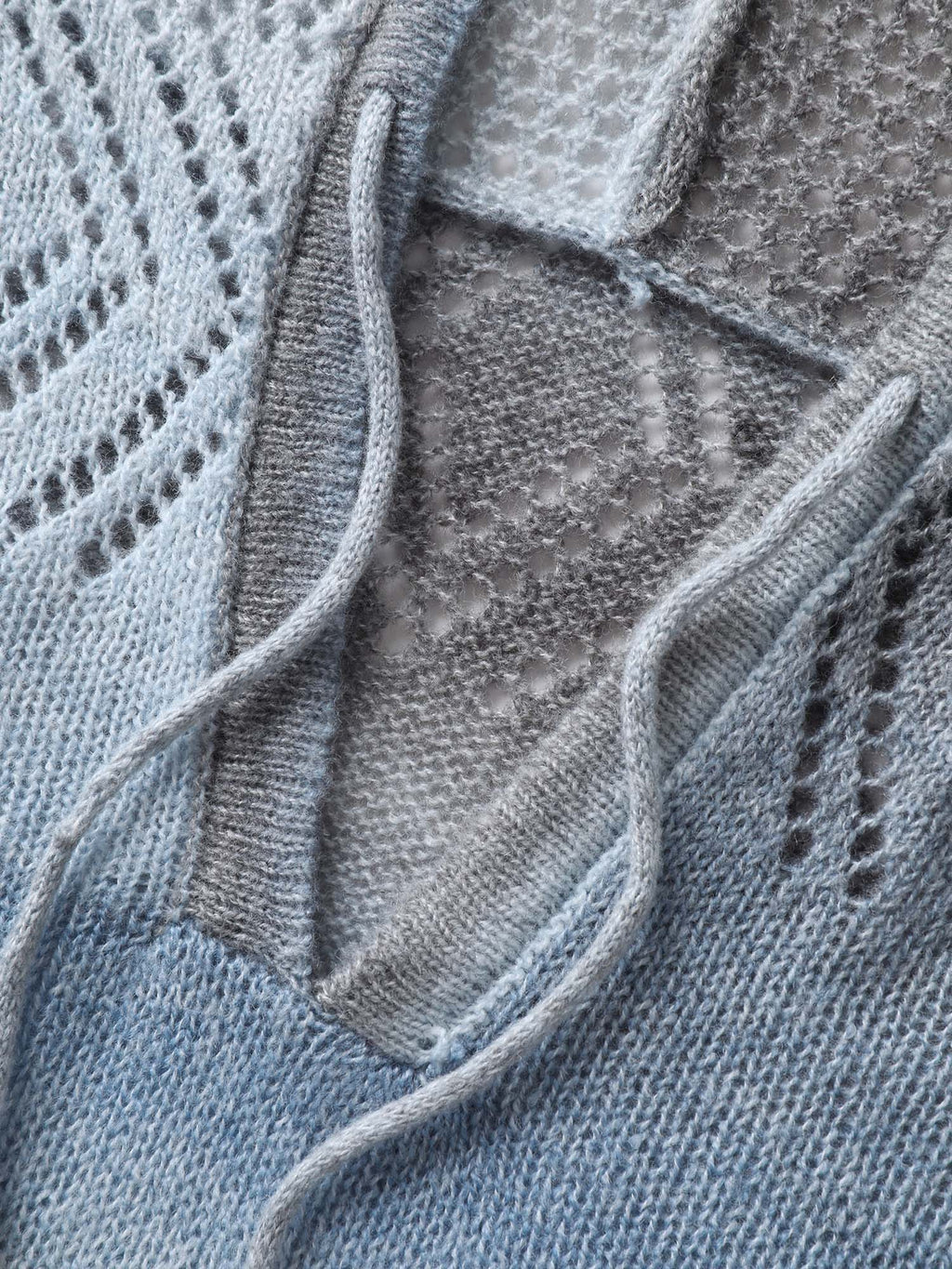 Heather Ombre Gradient Hooded Pullover
