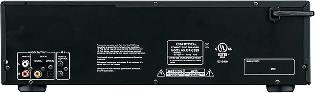 Onkyo DXC390 6 Disc CD Changer,Black