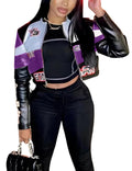 Leather Jacket Women Zipper Moto Biker Short Leather Jacket Women Bomber Jacket Women Faux Leather Jacket