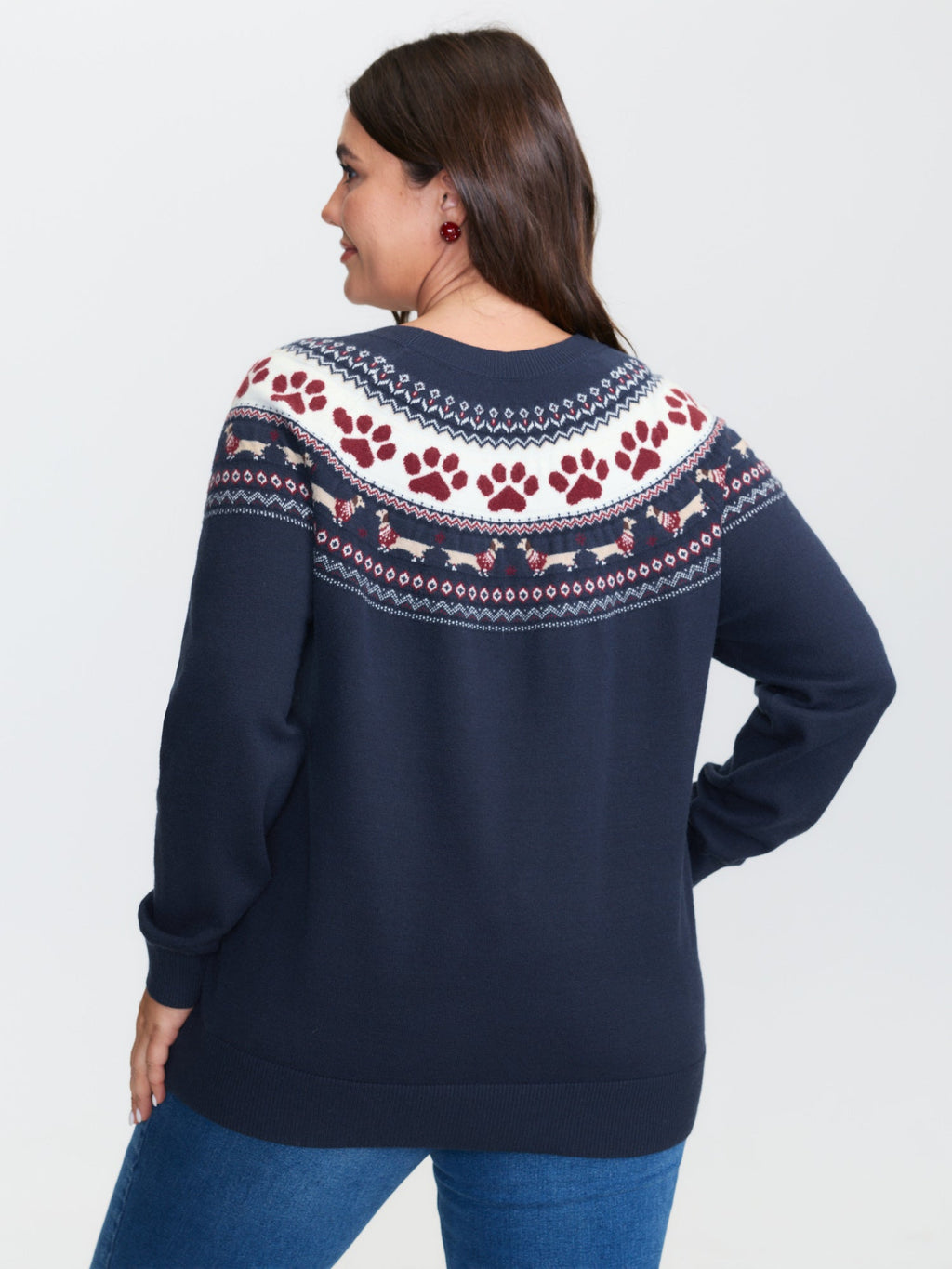 Supersoft Fair-Isle Stretchy Pullover