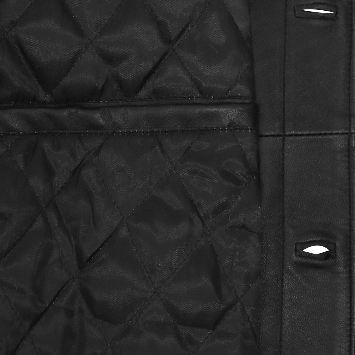 Ashwear Leather Jacket Men Vintage Trucker Style Mens Fashion Shirt Collar Real Lambskin Leather Jackets for Men (Trucker-Black-XL)
