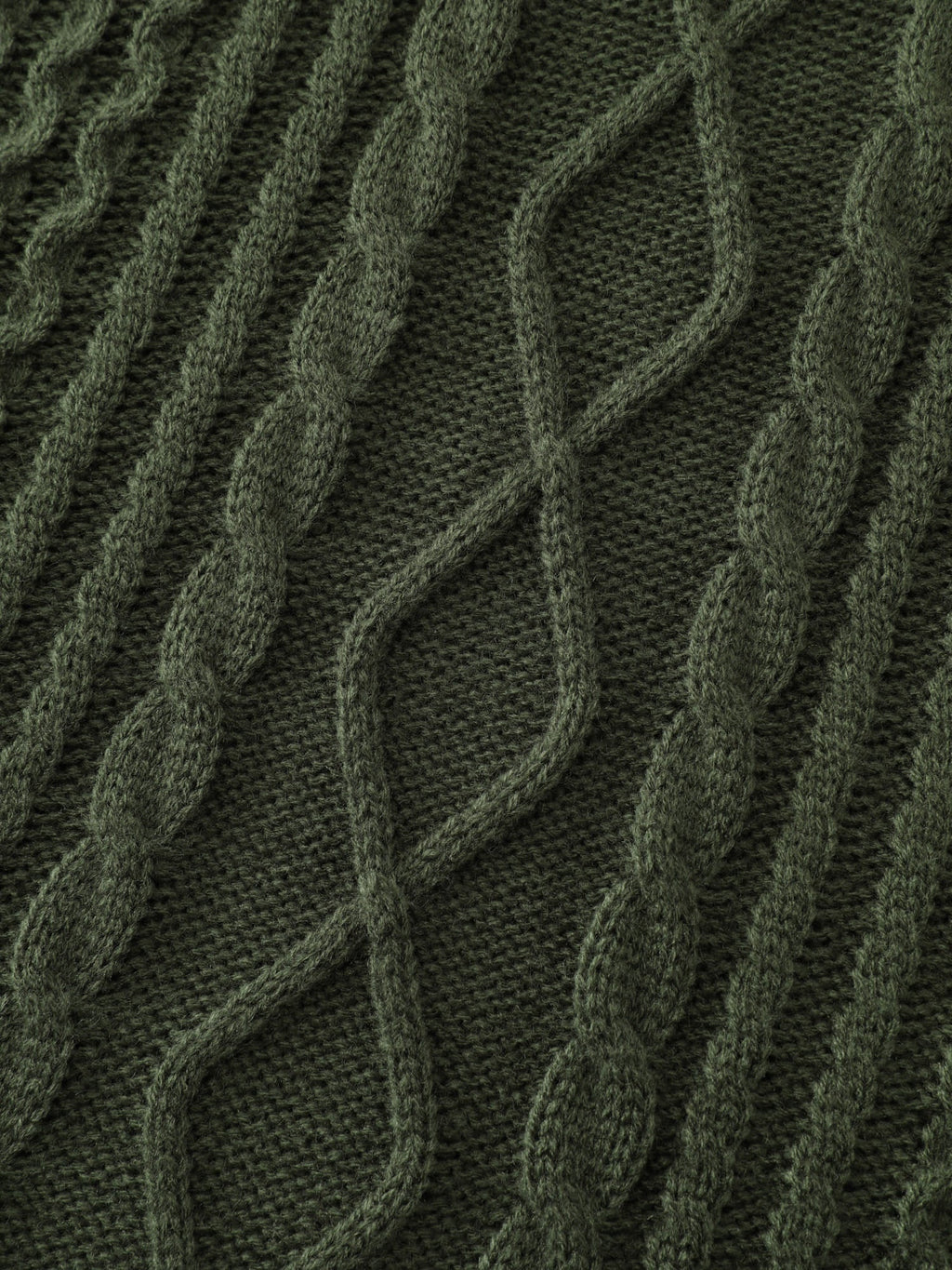 Twisted Stitch Woven Spliced Pullover