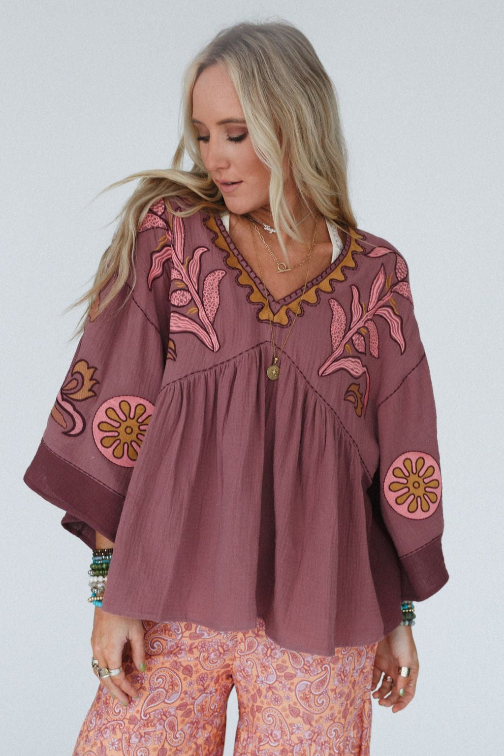 Chateau Chic Babydoll Top - Red