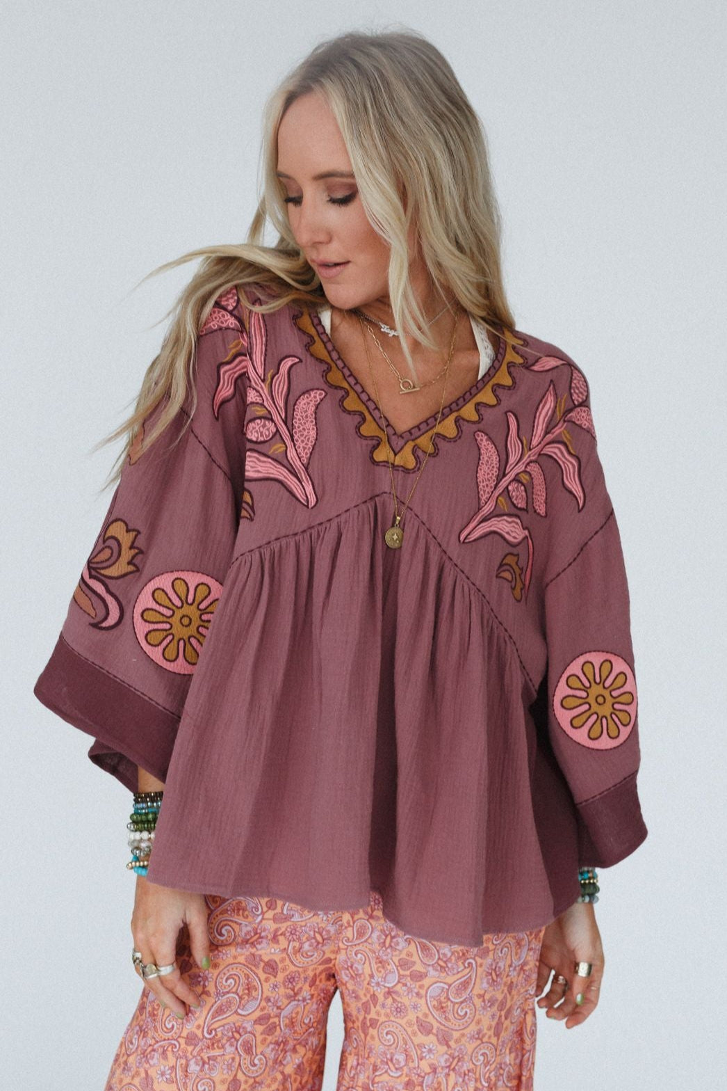 Chateau Chic Babydoll Top - Red