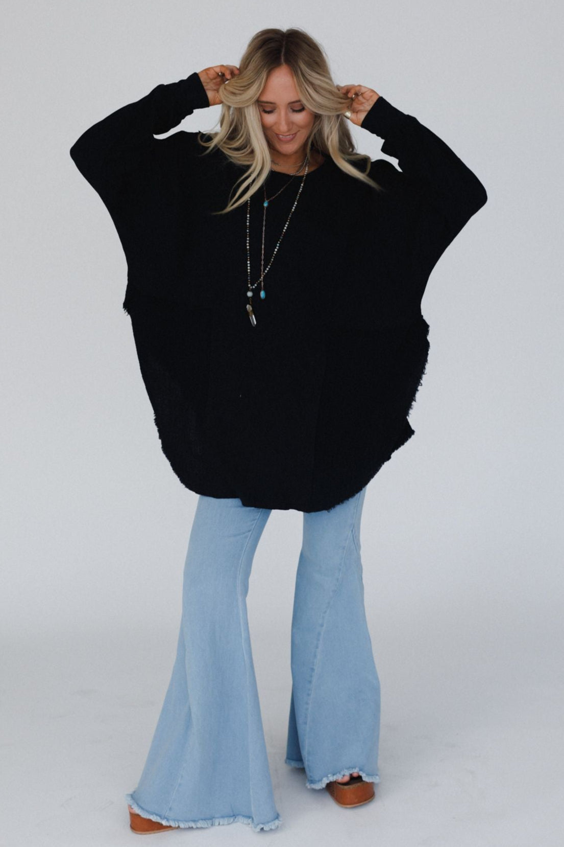 The Nest Nothing Better Contrast Top - Black
