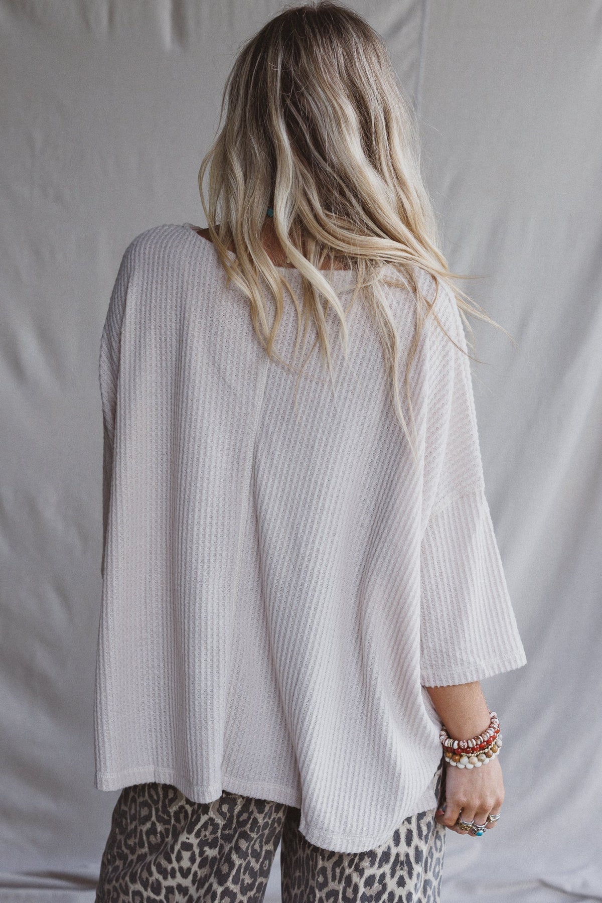 The Nest Airis Long Sleeve Top - Oatmeal