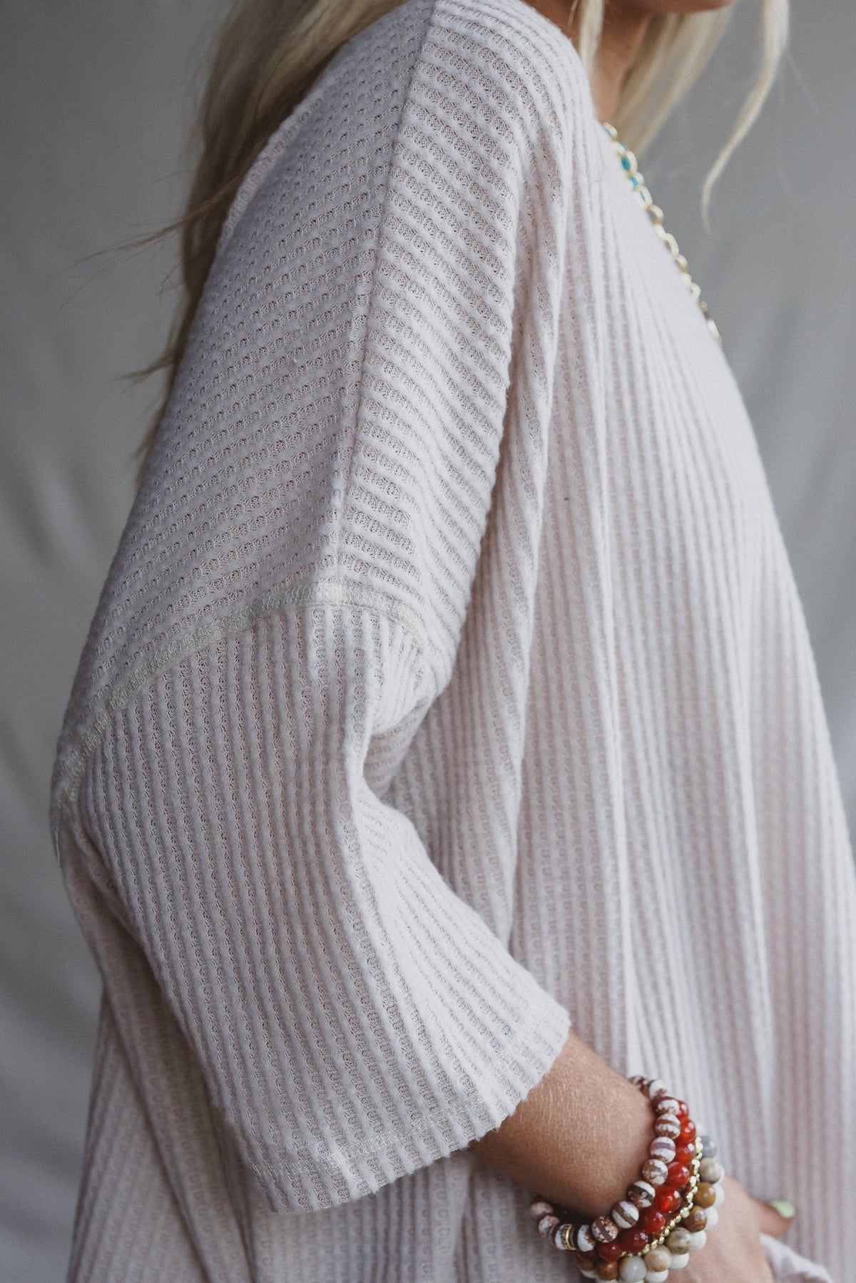 The Nest Airis Long Sleeve Top - Oatmeal