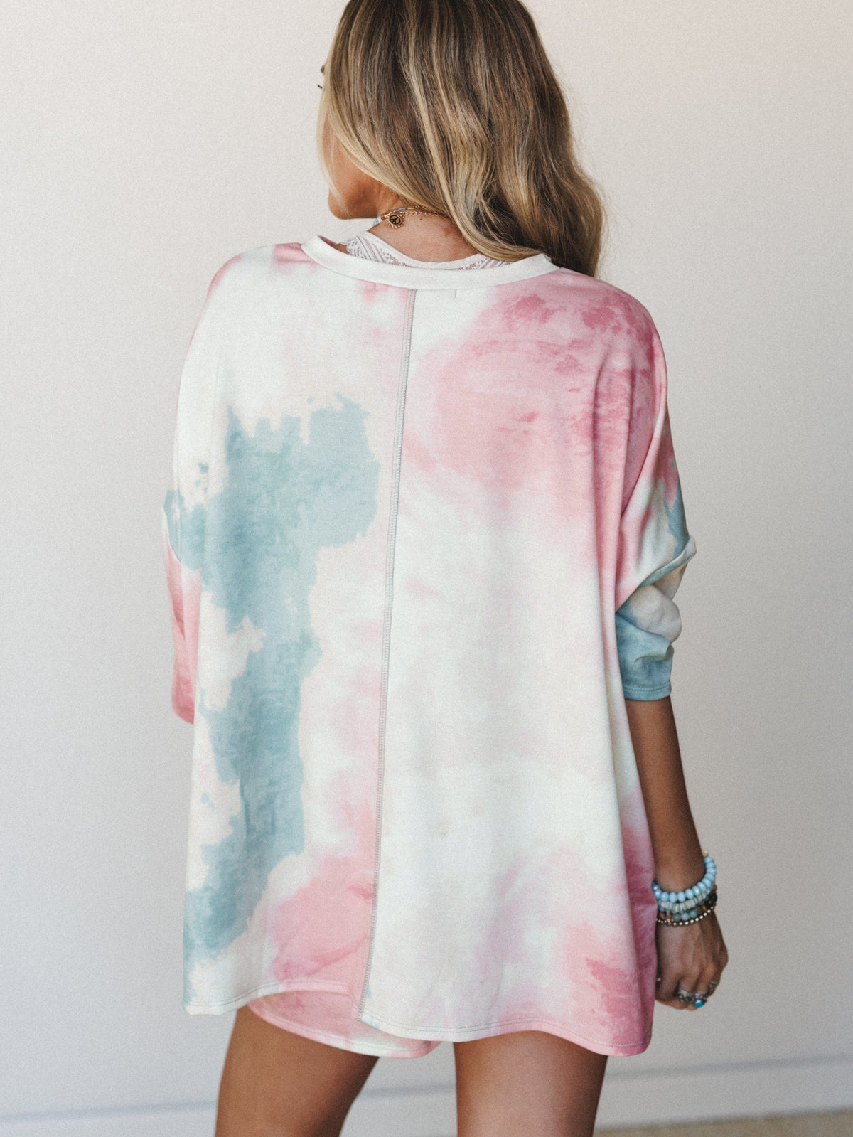 The Nest On The Daily Oversized Slit Top - Tie Dye