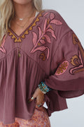 Chateau Chic Babydoll Top - Red