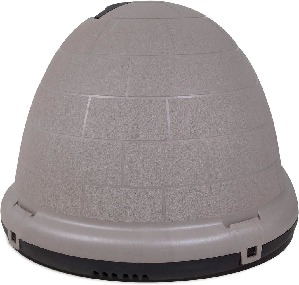 Petmate Indigo Dog House (Igloo Dog House, Made in USA with 90% Recycled Materials, All-Weather Protection Pet Shelter) for XL Dogs -90 to 125 pounds, Made in USA