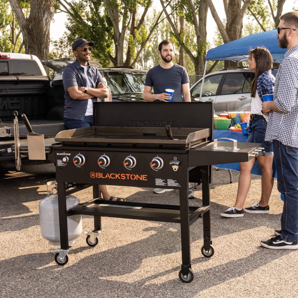 Blackstone Original Outdoor Griddle,4-Burner 36" Flat Top Grill with Hard Cover,Black