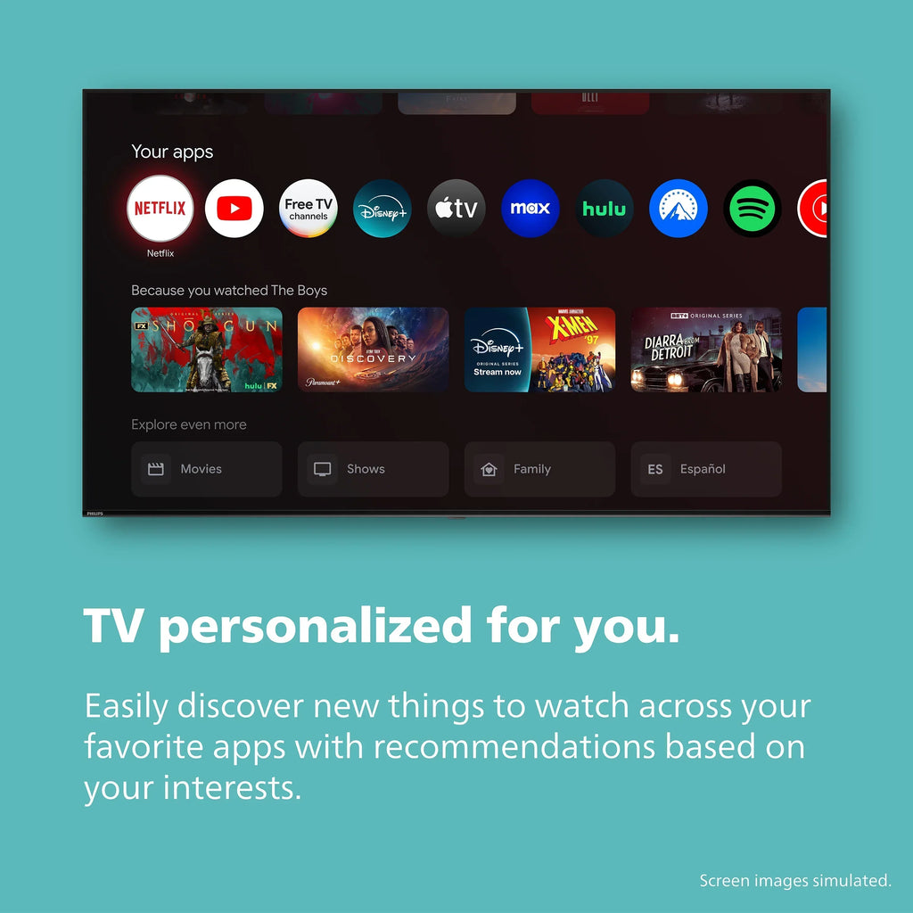 Philips 60�� Class 4K Ultra HD (2160p) Google Smart LED TV (60PUL7555/F7)