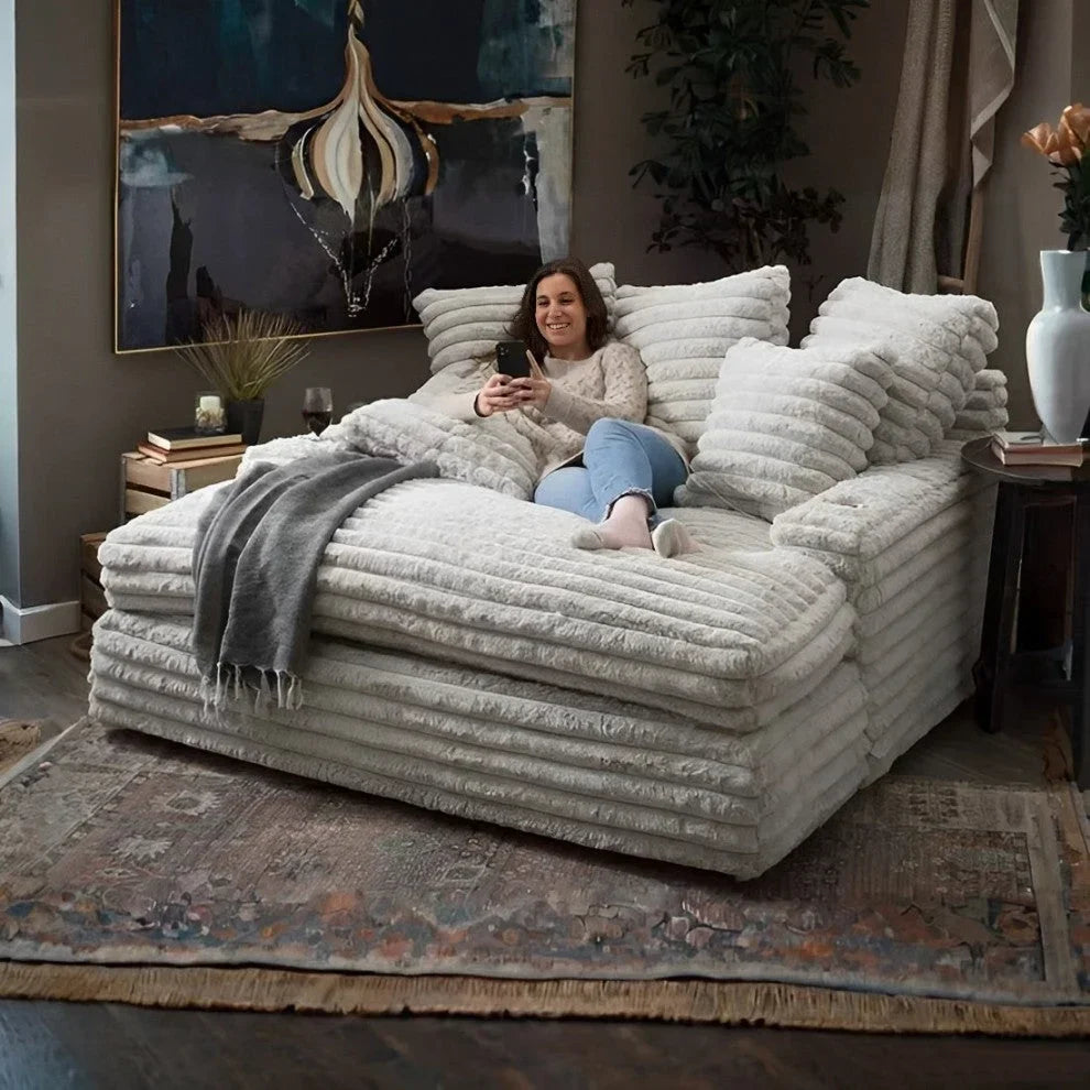 Nestle Recliner With Dual Cupholders And Charging Ports