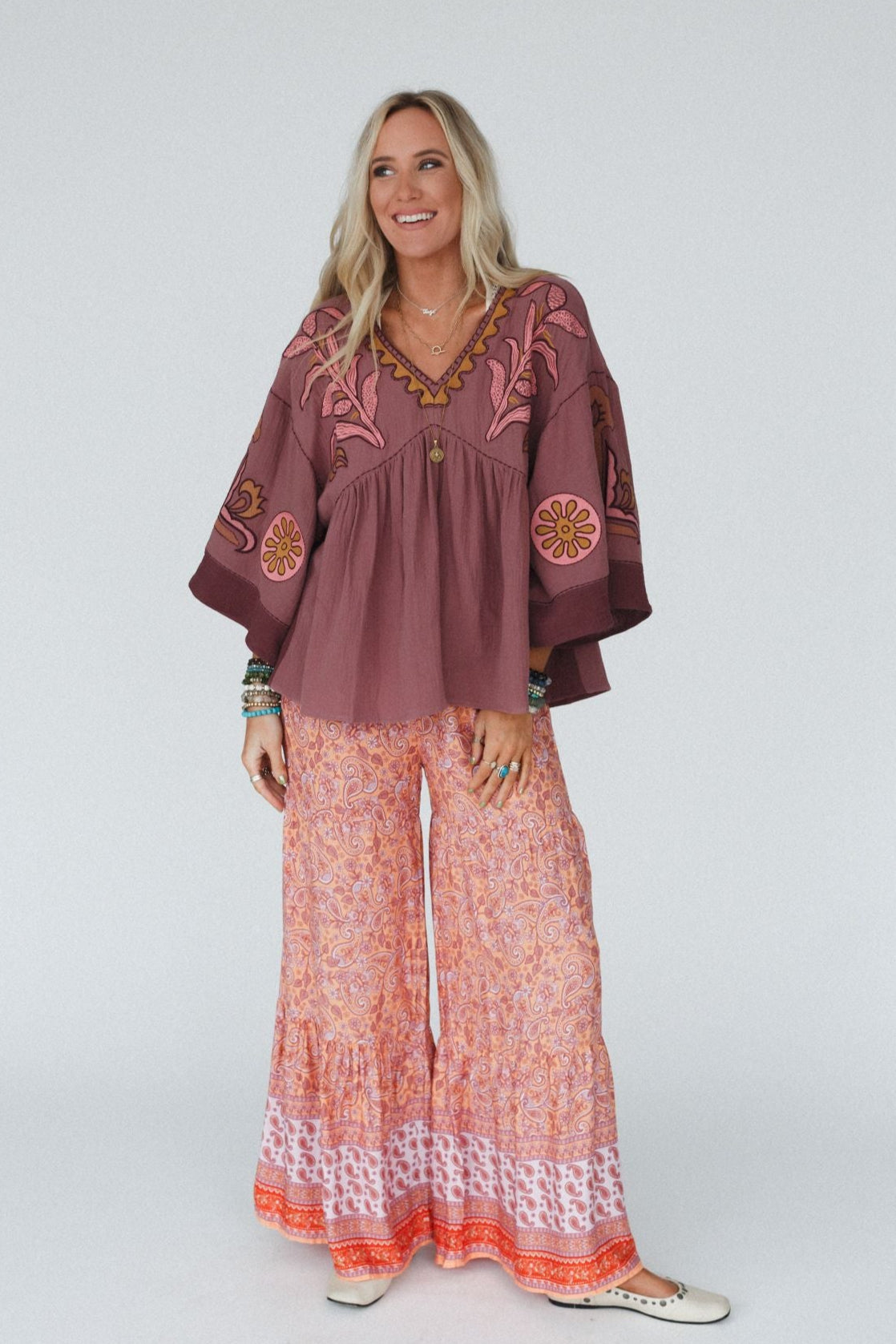 Chateau Chic Babydoll Top - Red